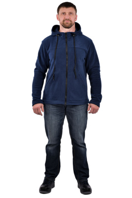 Толстовка «КУР 749» флис темно-синий